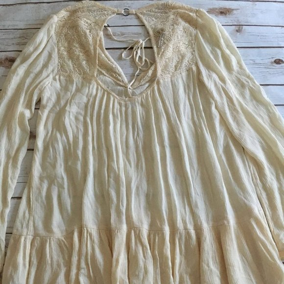 NWOT FREE PEOPLE One Night Victorian Lace Dress-M - Picture 7 of 8